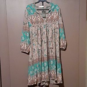 R vivimos bohemian midi dress/coverup